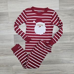 CARTER'S Unisex Red Santa Claus Christmas Holiday Stripe Pajama Set Size 3T